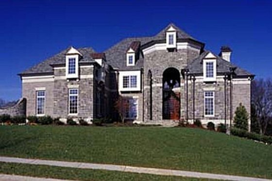Exterior - Front Elevation 5 for European House Plan #119-182 - 4 bed, 4.5 bath