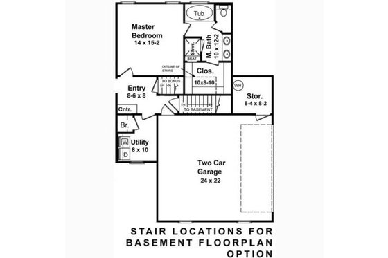 Floor Plan - Other Floor for European House Plan #21-119 - 3 bed, 2 bath