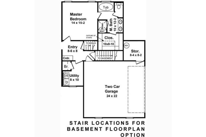 Home Plan - Floor Plan - Other Floor for European House Plan #21-119 - 3 bed, 2 bath