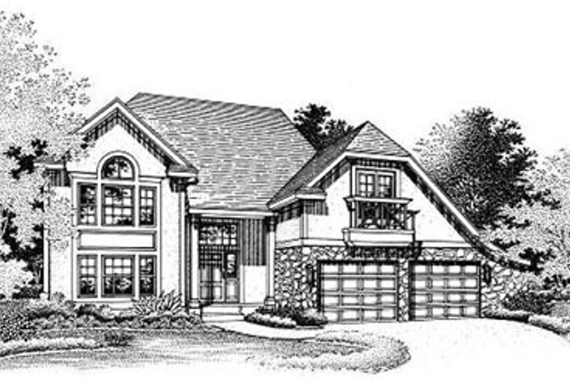 House Blueprint - Traditional Exterior - Other Elevation Plan #50-190