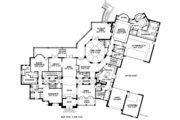 European Style House Plan - 6 Beds 7.5 Baths 9772 Sq/Ft Plan #141-279 