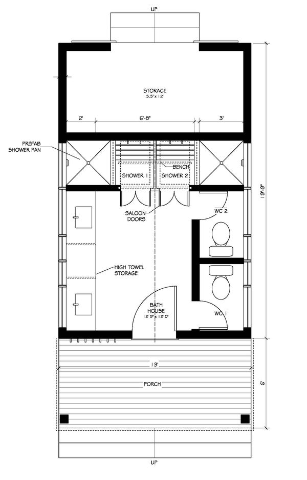 Farmhouse Floor Plan - Main Floor Plan #889-1
