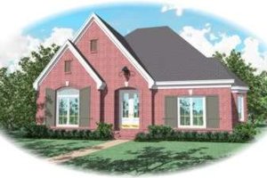 European Exterior - Front Elevation Plan #81-1279
