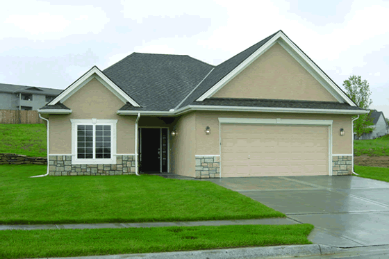 Exterior - Front Elevation 3 for Traditional House Plan #20-1611 - 2 bed, 2 bath