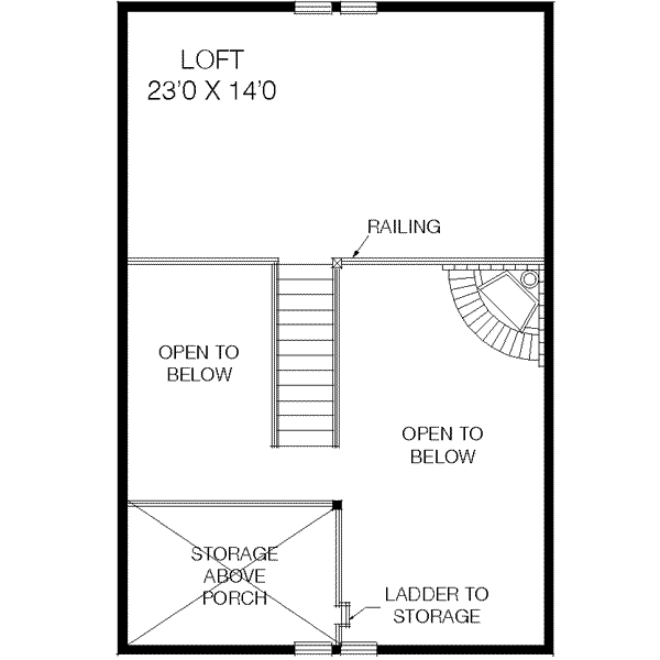 Floor Plan - Upper Floor Plan #60-356