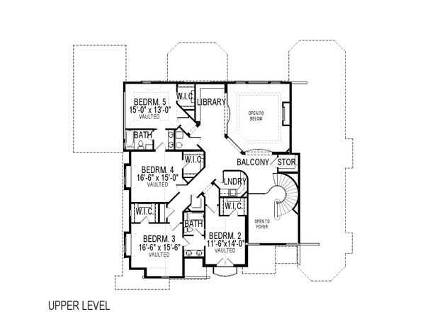 House Plan Design - European Floor Plan - Upper Floor Plan #920-61