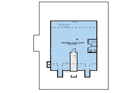 Floor Plan - Upper Floor for Farmhouse House Plan #923-318 - 3 bed, 3 bath