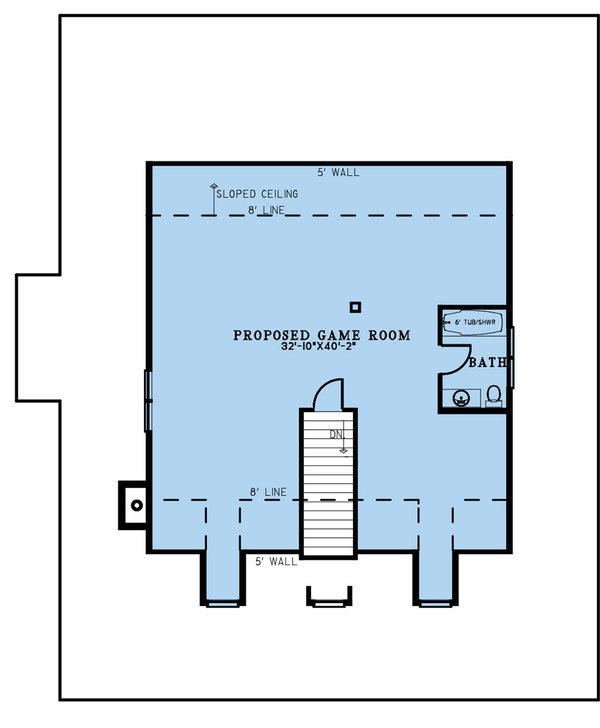 Farmhouse Floor Plan - Upper Floor Plan #923-318