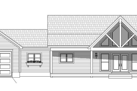 Exterior - Front Elevation 3 for Country House Plan #932-37 - 2 bed, 2 bath