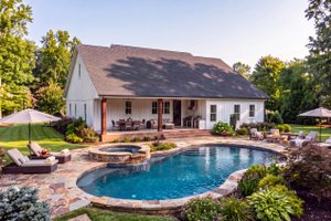 Dream House Plan - Exterior - Rear Elevation for Farmhouse House Plan #430-448 - 3 bed, 2.5 bath