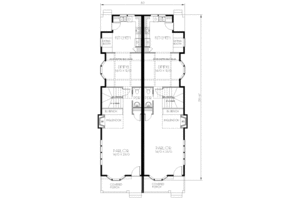 Floor Plan - Main Floor for Traditional House Plan #423-2 - 3 bed, 2.5 bath