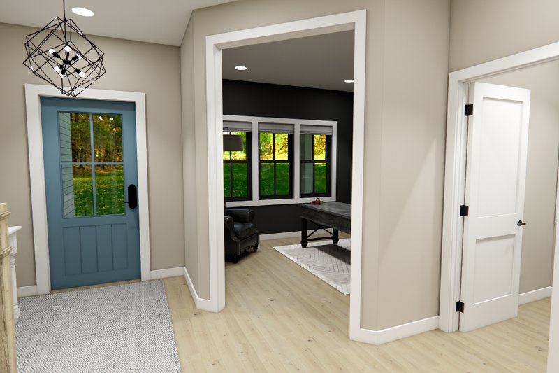 Architectural House Design - Interior - Entry for Farmhouse House Plan #51-1404 - 3 bed, 2 bath