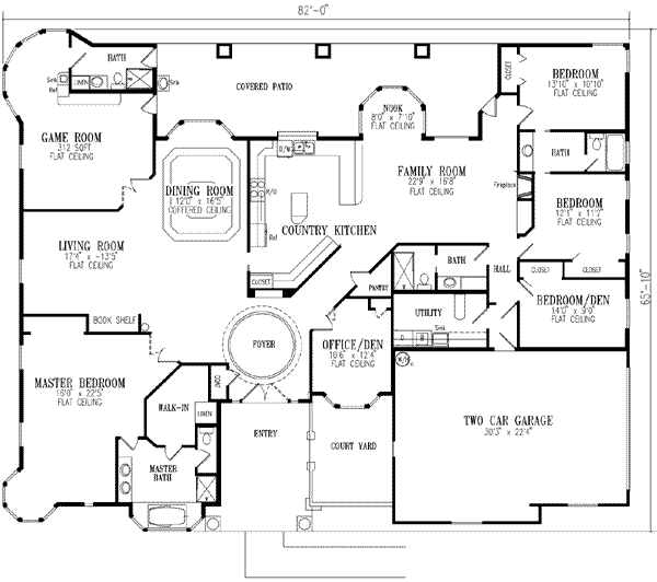 Traditional Floor Plan - Main Floor Plan #1-846