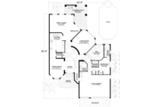 Mediterranean Style House Plan - 6 Beds 5.5 Baths 4699 Sq/Ft Plan #420-156 
