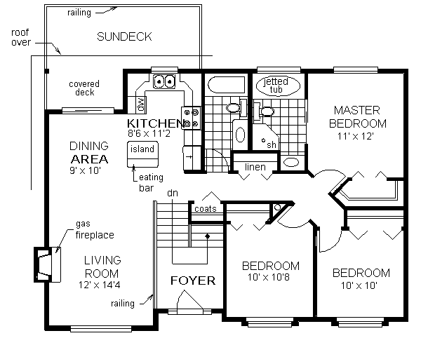 Home Plan - Traditional Floor Plan - Main Floor Plan #18-312
