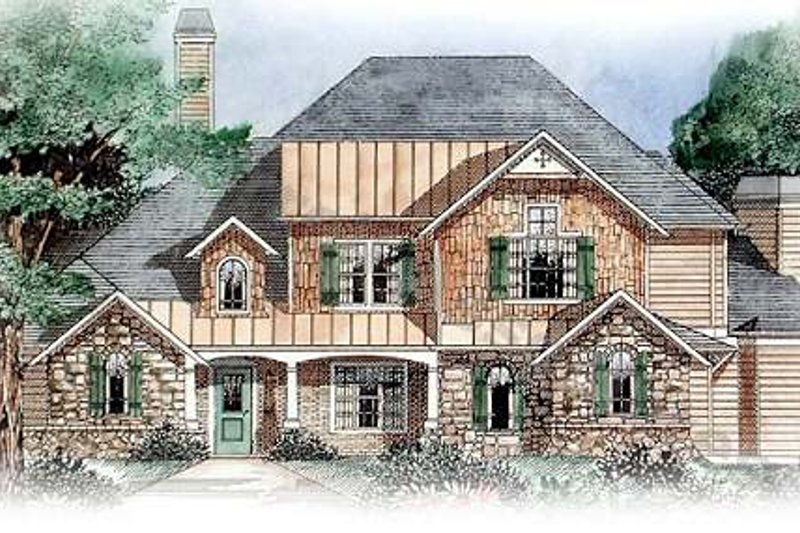 Traditional Style House Plan - 4 Beds 3.5 Baths 3503 Sq/Ft Plan #54-159