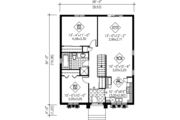 Cottage Style House Plan - 2 Beds 1 Baths 952 Sq/Ft Plan #25-168 