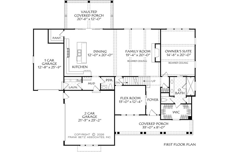 Architectural House Design - Floor Plan - Main Floor for Cottage House Plan #927-1058 - 4 bed, 3.5 bath