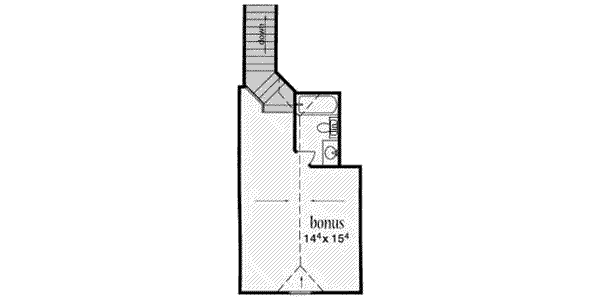 Home Plan - Southern Floor Plan - Upper Floor Plan #36-434