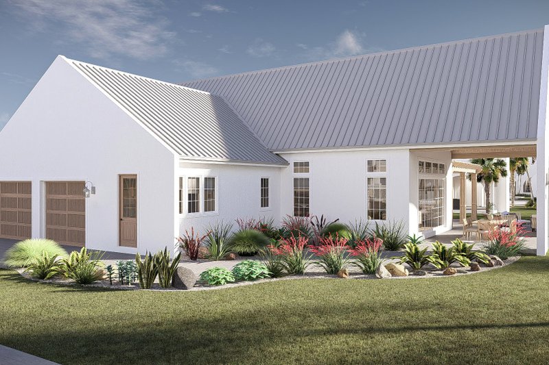House Blueprint - Exterior - Rear Elevation for Beach House Plan #455-751 - 3 bed, 2.5 bath