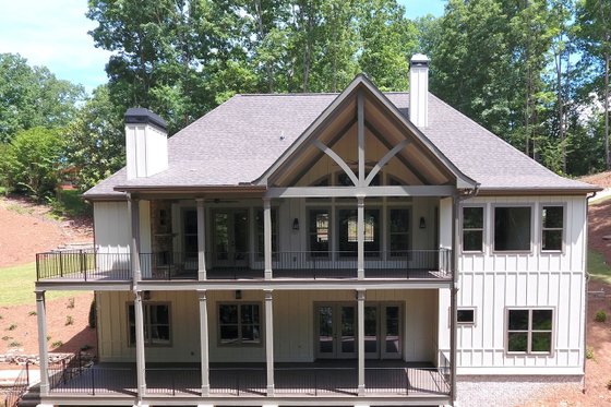 Exterior - Rear Elevation for Craftsman House Plan #437-103 - 4 bed, 3.5 bath