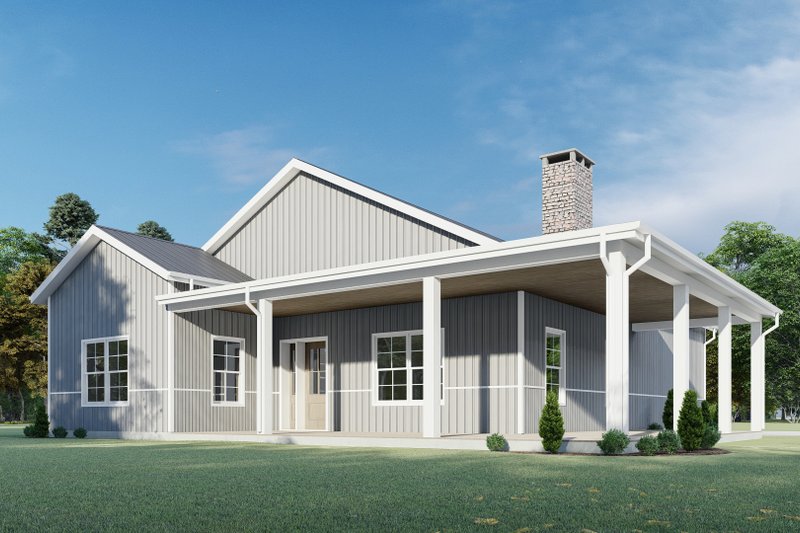 House Design - Exterior - Other Elevation for Barndominium House Plan #1092-39 - 2 bed, 2 bath