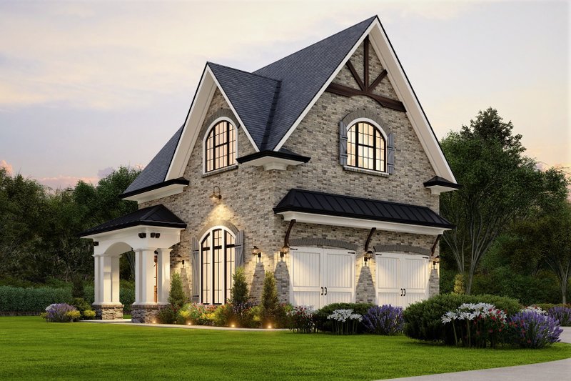 House Plan Design - Exterior - Front Elevation 5 for Traditional House Plan #54-569, 1 bath