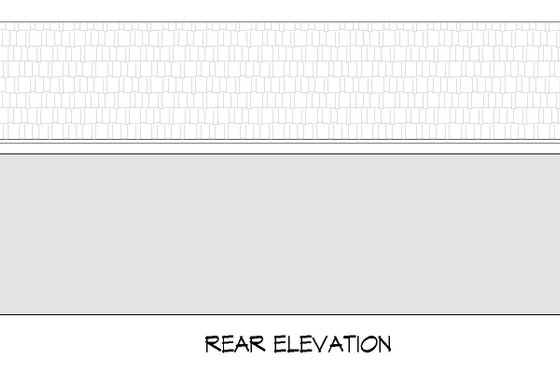 Exterior - Rear Elevation for Ranch House Plan #932-728, 0 bath
