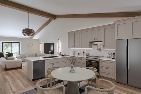 Interior - Kitchen for Cabin House Plan #1089-51 - 2 bed, 2 bath