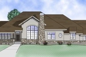 Country Exterior - Front Elevation Plan #5-150