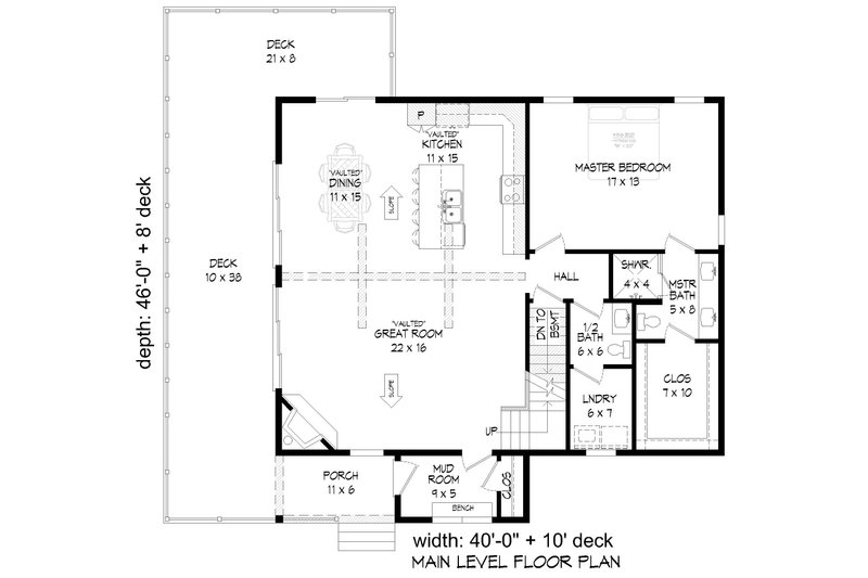 House Design - Floor Plan - Main Floor for Country House Plan #932-568 - 3 bed, 3.5 bath