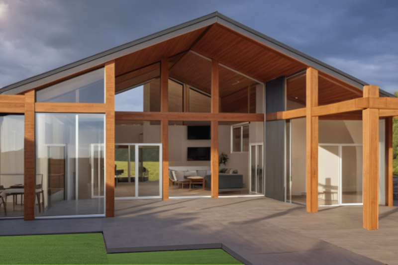 Dream House Plan - Exterior - Front Elevation 6 for Contemporary House Plan #542-2 - 2 bed, 2 bath