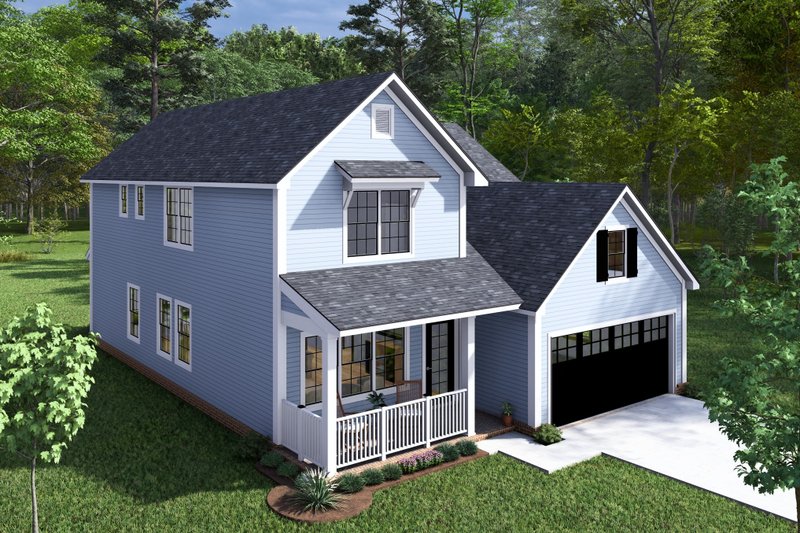 House Design - Exterior - Other Elevation 3 for Cottage House Plan #513-2281 - 4 bed, 3.5 bath