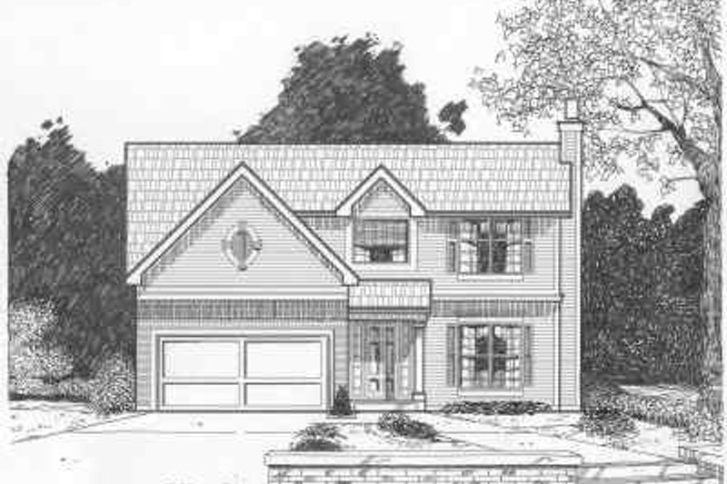 Traditional Style House Plan - 4 Beds 2.5 Baths 1686 Sq/Ft Plan #6-105