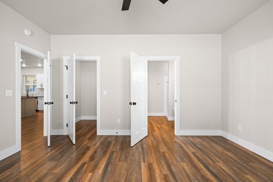 Interior - Master Bedroom for Country House Plan #44-256 - 3 bed, 2 bath