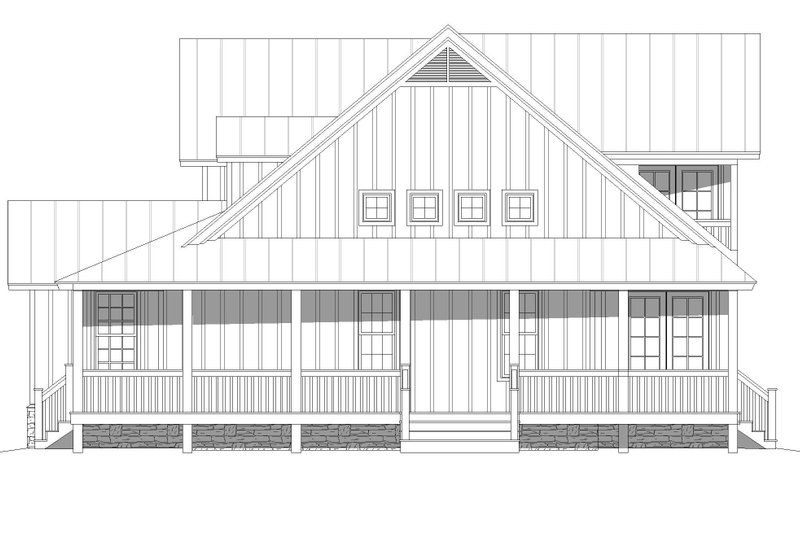 House Blueprint - Exterior - Other Elevation 1 for Traditional House Plan #932-507 - 3 bed, 2.5 bath