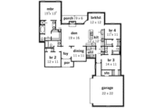 European Style House Plan - 4 Beds 3 Baths 2065 Sq/Ft Plan #16-329 