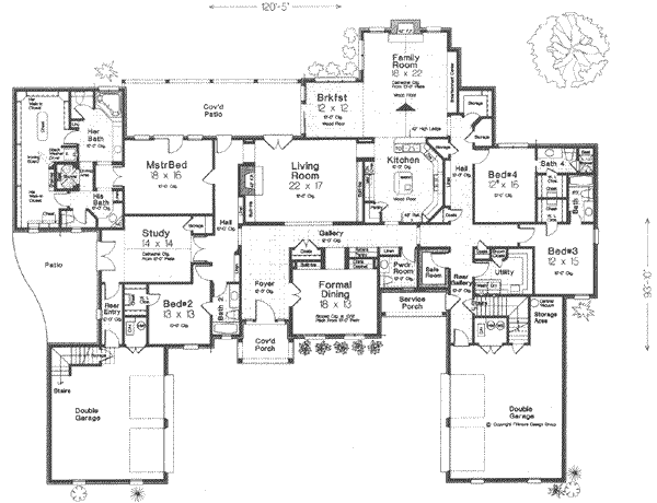 European Floor Plan - Main Floor Plan #310-346