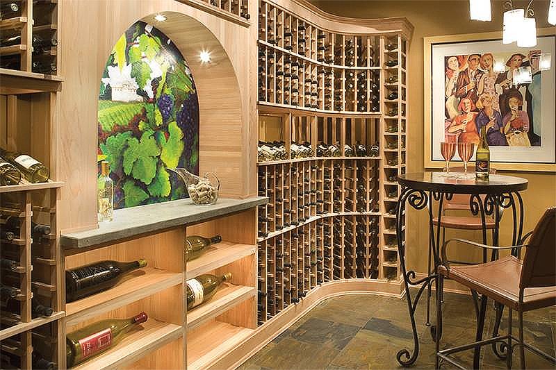 Home Plan - Wine Room - 5100 Square foot Craftsman home