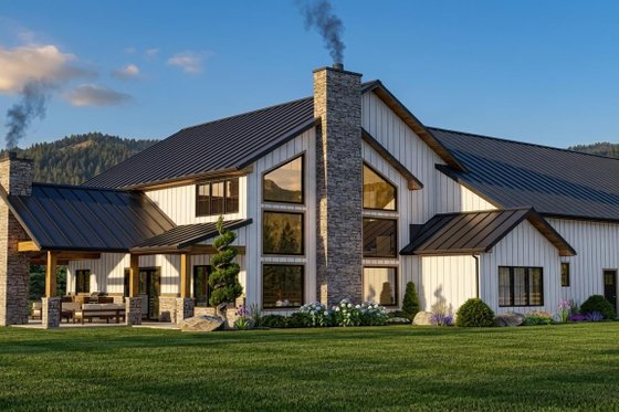 Exterior - Rear Elevation for Barndominium House Plan #1064-194 - 3 bed, 3 bath