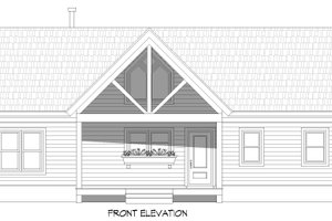 Exterior - Front Elevation 3 for Country House Plan #932-305 - 3 bed, 2 bath