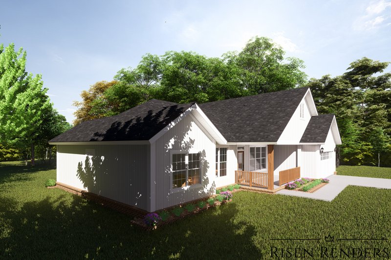 Dream House Plan - Exterior - Other Elevation 3 for Traditional House Plan #513-17 - 3 bed, 2 bath