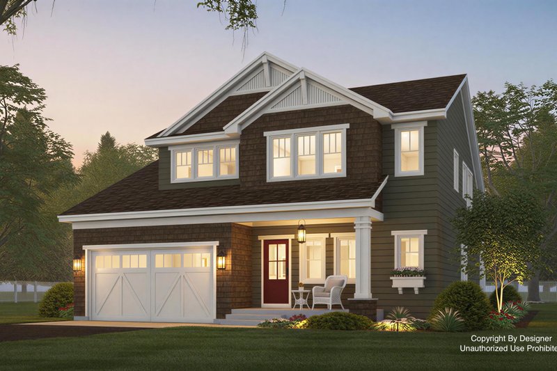 Home Plan - Exterior - Front Elevation 2 for Farmhouse House Plan #51-1555 - 4 bed, 4.5 bath