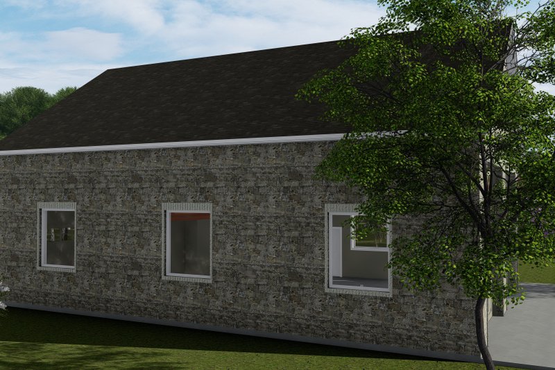 Architectural House Design - Exterior - Other Elevation 1 for Traditional House Plan #1060-85, 1 bath
