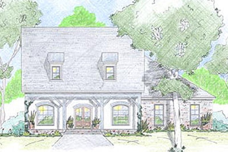 Home Plan - Farmhouse Exterior - Front Elevation Plan #36-471
