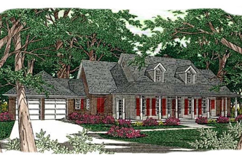 Architectural House Design - Southern Exterior - Front Elevation Plan #406-161