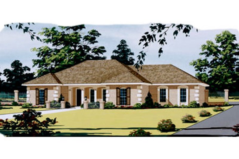 Dream House Plan - European Exterior - Front Elevation Plan #45-124