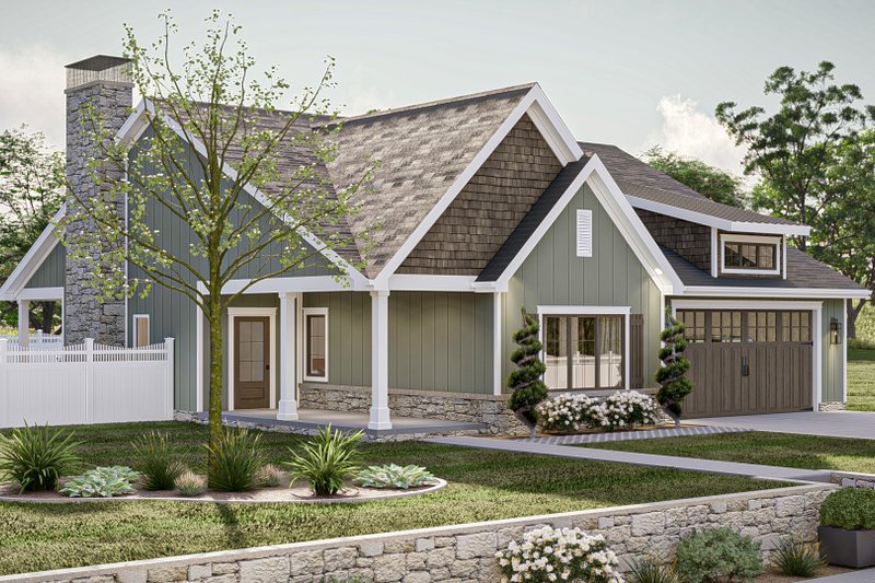 Home Plan - Exterior - Other Elevation 1 for Cottage House Plan #455-525 - 3 bed, 2 bath