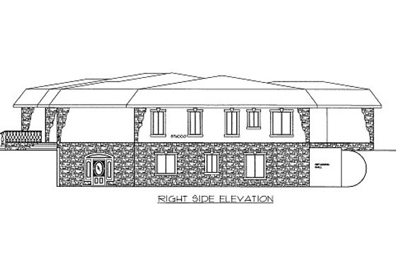 Exterior - Other Elevation 1 for Modern House Plan #117-631 - 5 bed, 4.5 bath