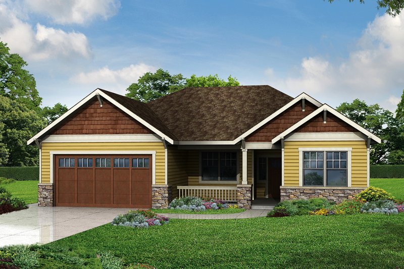 Dream House Plan - Cottage Exterior - Front Elevation Plan #124-971